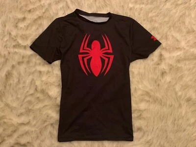 Camisa de compresión Under Armour Alter Ego negra Spiderman para niño (Youth XL) Marvel Foto 1 de 4