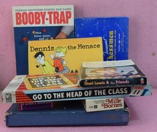 Vintage Card Game Lot_Scrabble Deluxe Edition_Booby-Trap_Chessmen.