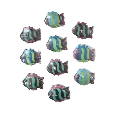 Lote De 11 Velas Flotantes Peces Tropicales Acento Decorativo Costero Náutico Nuevo De Lote Antiguo Foto 1 de 4