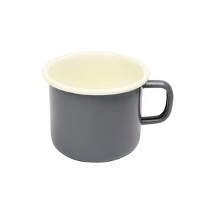 Taza grande vintage esmaltada para el hogar - gris pizarra - Imagen 1 de 1