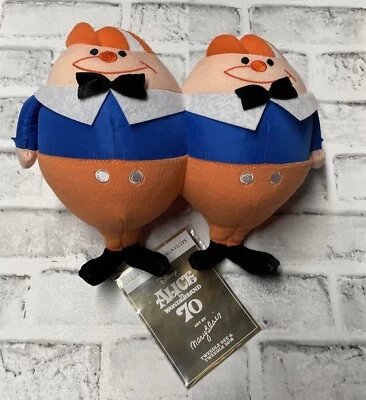 Alice in Wonderland 70th Anniversary Tweedledee, Tweedledum 12-Inch Plush, OOB - Image 1 of 4