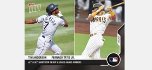 Topps Now SS 2020 Silver Slugger tarjeta ganadora Tim Anderson Fernando Tatis #OS-23 - Imagen 1 de 1