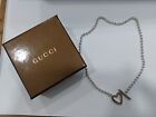 Collana Gucci in argento 925  cuore completo di scatola originale
