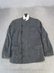 Banana Republic Coat Mens 38 R Gray White Wool Casual Sport Coat  - Picture 1 of 8