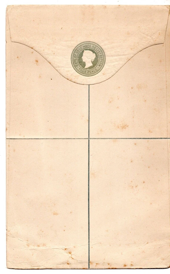 Sellos capa de buena esperanza, sobre de registro, sin usar Foto 1 de 2