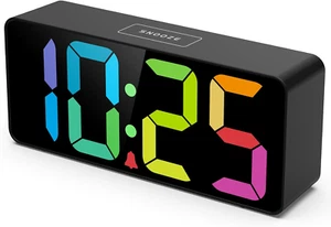 7.5 Inches Big Number Alarm Clock for Seniors & Kids, 0-100% Adjustable Brightne - Picture 1 of 12