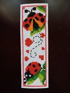 Kompletter Kreuzstich - Marienkäfer und Herzen - Bild 1 von 2