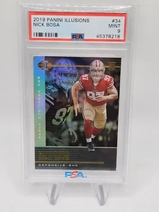 Nick Bosa 2019 Panini Illusions Rookie RC #34 49ers PSA 9 MINT - Picture 1 of 7