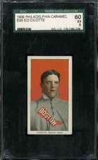 1909 E95 Philadelphia Caramel Ed Cicotte - SGC-60