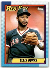 1990 Topps #155 Ellis Burks NM Near Mint Red Sox ID:43447
