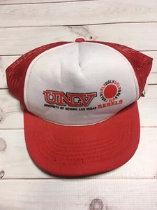 Vintage UNLV Rebels Trucker Snapback adjustable hat NCAA Las Vegas SnapBack Hat - Picture 1 of 7
