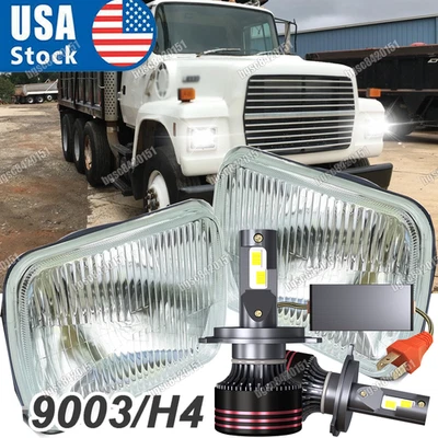NEW fit for Ford L9000 L800 LN700 Trucks 7x6" 5x7 LED Headlight High/Low Beam - Image 1 of 4