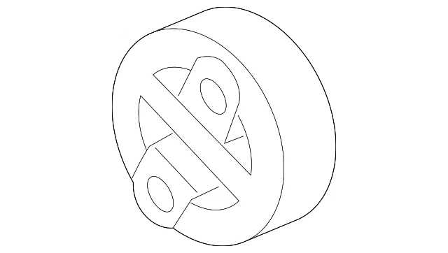 Suspensión del sistema de escape original Toyota (derecha) 17565-0S011 Foto 1 de 2