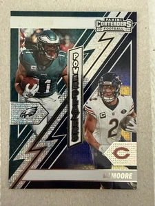 2024 Panini Contenders Sparkle Power Players A.J. Brown/D.J. Moore #12 Sparkle - Picture 1 of 2