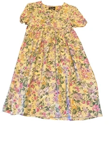 Abito midi Jazz bambino giallo floreale prateria taglia 10 - Foto 1 di 7
