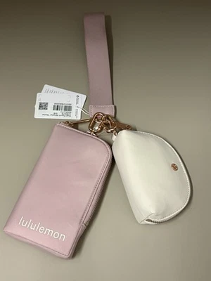 Lululemon Dual Pouch Wristlet Wallet MINK/LTIV Rose Gold Hardware NWT - Image 1 of 4