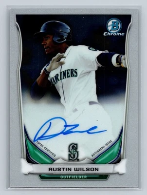Austin Wilson 2014 Bowman Chrome Auto Mariners - Image 1 of 2