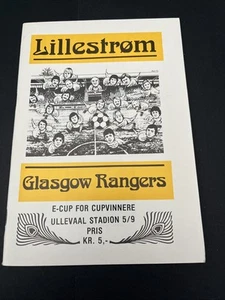 (4). LILLESTROM V GLASGOW RANGERS 5 SEPT 1979 UEFA CUP VGC - Picture 1 of 1