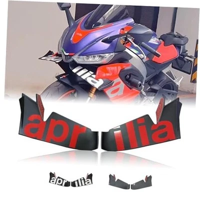 Carenagens de winglet de motocicleta para Aprilia RS660 RSV4 - Asa de spoiler vermelha - Imagem 1 de 4