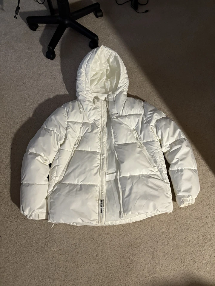 Chaqueta acolchada blanca Zara Foto 1 de 4