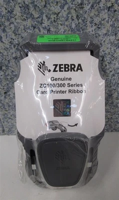 ZEBRA ZC100/300 Series GENUINE Card Printer Ribbon NEW  - Image 1 of 4