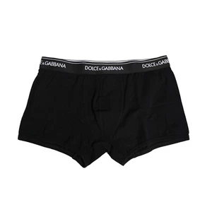 DOLCE & GABBANA Underwear Black Cotton Stretch Regular Boxer IT4 / US S 100usd - Picture 1 of 5