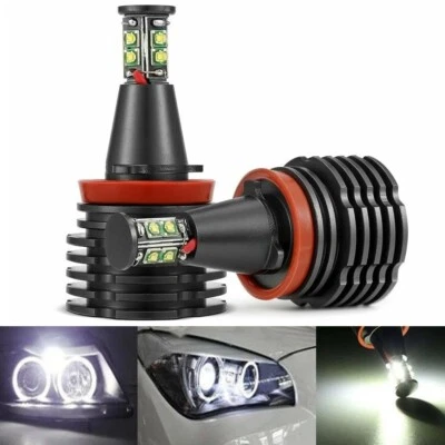 Bombillas LED de anillo halo ojos de ángel H8 80W para BMW Serie 1 3 5 X E90 E91 Foto 1 de 4