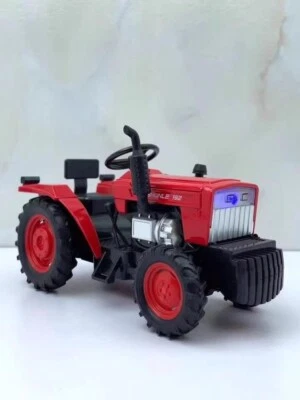 Tractor agrícola cabeza cuadrada aleación modelo rojo 1:32 Foto 1 de 4