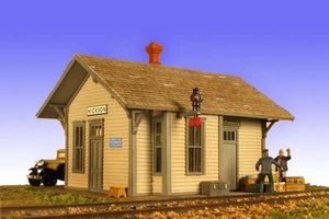 Monroe Models HO Scale Trains 2210 Hickson Depot Building Model Railroad Kit - Picture 1 of 3