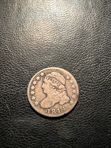 1814 Large Date Capped Bust Dime (Lg. Size) VG Cover