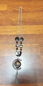 Dark Brown plastic Stone Necklace - Picture 1 of 2