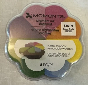 Momenta Pastell Regenbogen abnehmbare Keile Pigment Stempelkissen - Bild 1 von 3