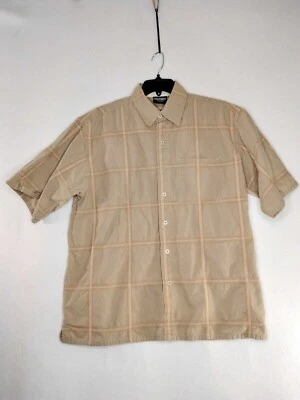 Steve & Barry's University Ropa Deportiva Para Hombres Camisa Abotonada Manga Corta L Tostada Foto 1 de 4