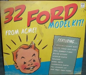KIT MODELO METAL FUNDIDO ACME 1932 FORD CUPÉ 3 VENTANAS COLOR GRIS BRILLANTE 1/18 - Imagen 1 de 13