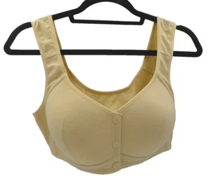 New Daisy Bra Comfortable Front Button Pure Beige Padded Bra size 2XL (44B/C) - Picture 1 of 4