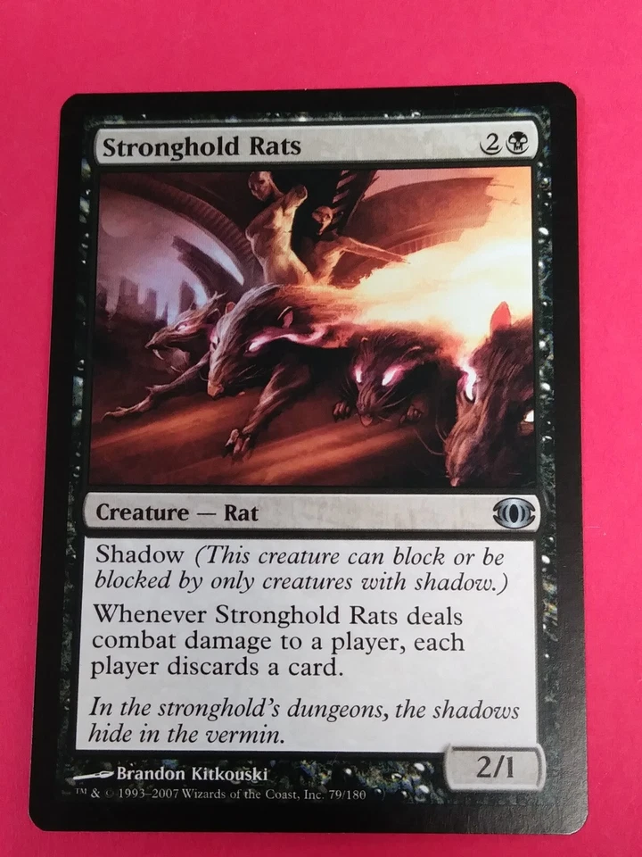 Magic The Gathering 1x STRONGHOLD RATS - Morningtide Black Uncommon NMint - Image 1 of 1