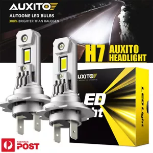 AUXITO 2X H7 120W /100W/90W 30000LM LED Headlight Bulbs White Replace Halogen - Picture 1 of 54