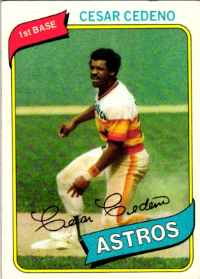 1980 Topps - #370 Cesar Cedeno - Image 1 of 2