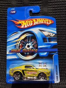 Hot Wheels 1968 Ford Mustang Boss. Rare,VHTF! '06 Blue Card Srs. Collector #128.