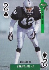 1993 U.S. Playing Cards Ditka's Picks #2S Ronnie Lott Oakland Raiders HOF