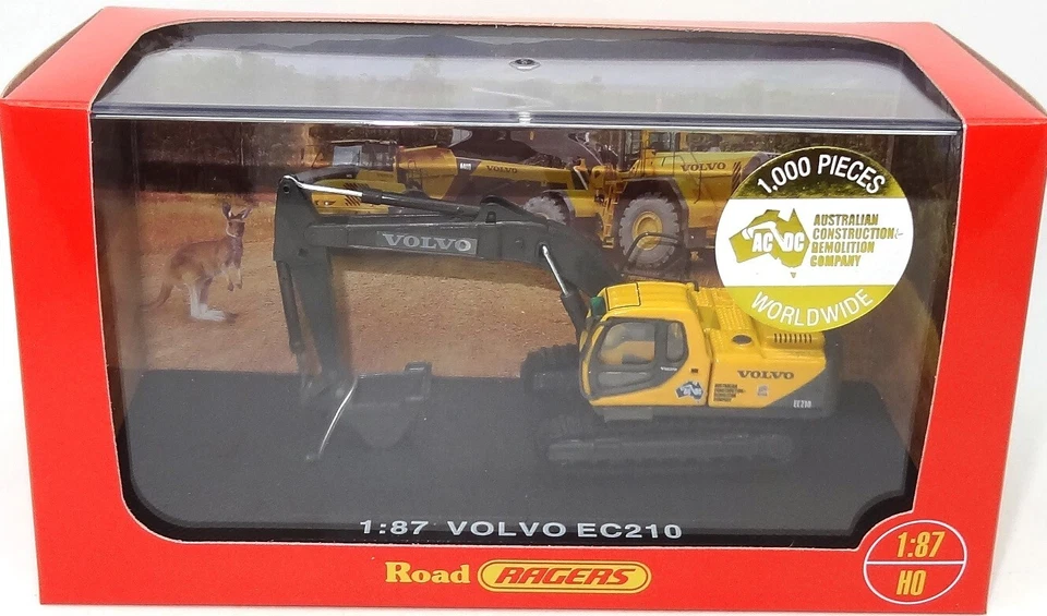 1:87 VOLVO CONSTRUCTION HYDRAULIC EXCAVATOR -  NEW DIECAST IN DISPLAY CASE - Image 1 of 3