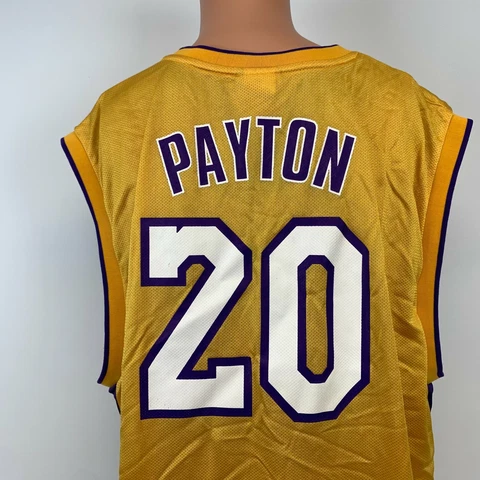 Reebok Gary Payton Los Angeles Lakers Replica Jersey Vtg NBA Basketball Size XL Cover