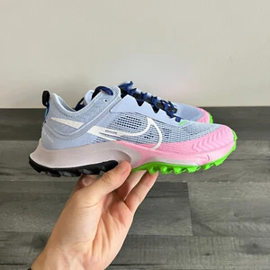 NIKE AIR ZOOM TERRA KIGER 8 WOMENS SHOES - UK 3, 3.5 & 4 - BLUE/MULTI DH0654-500 - Picture 1 of 8
