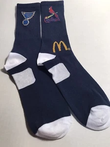 st louis cardinals And St Louis Blues Mcdonalds Socks New In Package - Picture 1 of 2