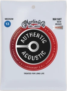Cuerdas de guitarra acústica Martin Lifespan 2.0 tratadas 13-56 luces 80/20 bronce - Imagen 1 de 1