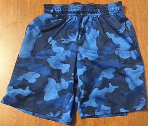 Tech Gear Youth Medium Blue Shorts100% Polyester With Pockets - Picture 1 of 3