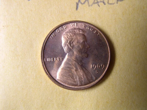 1969 S Penny Error Low Mint Mark Cover