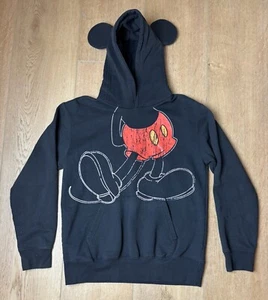 Disneyland Disney World Black Mickey Mouse Hoodie W/Ears Youth XL - Picture 1 of 7