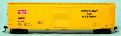 HO Accurail #4108 50' Single Door Steel Boxcar GB&W #4108 Built Up - Image 1 of 4