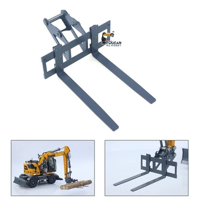 Metal Fork for 1/14 914 Hydraulic RC Excavators Mini Radio Control Digger Model - Image 1 of 4